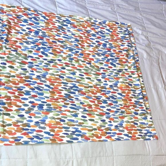 POTTERY BARN Annabel Watercolor Dot Organic Euro Sham 26 x 26 in Square - Picture 2 of 8